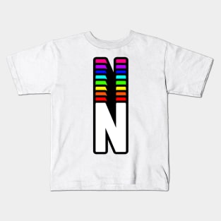 Rainbow Letter, N Kids T-Shirt